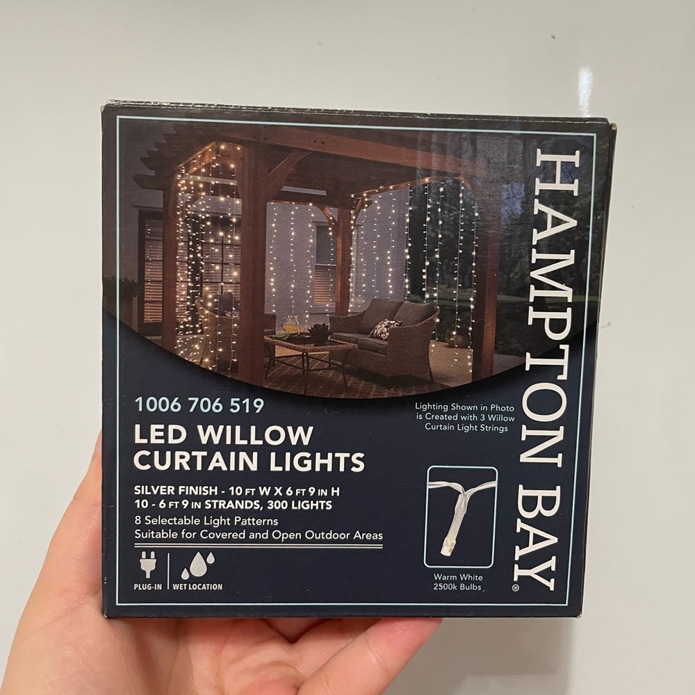 LED willow curtain lights